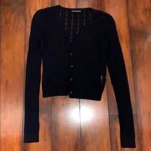 Black see through Brandy Melville Cardigan